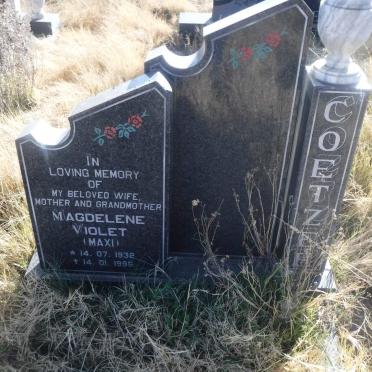 COETZEE Magdelene Violet 1932-1995