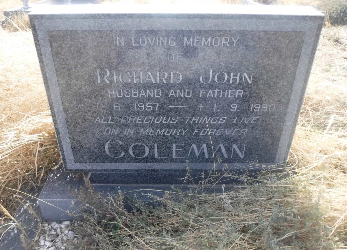 COLEMAN Richard John 1957-1990