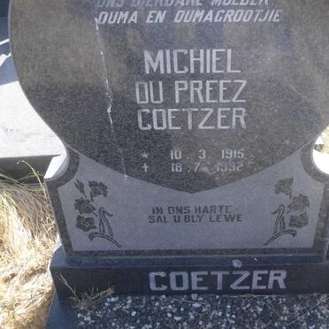 COETZER Michiel du Preez 1915-1992