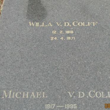 COLFF Michael, v.d. 1917-1995 &amp; Willa 1918-1971