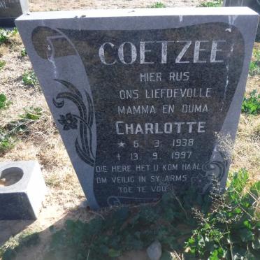 COETZEE Charlotte 1938-1997