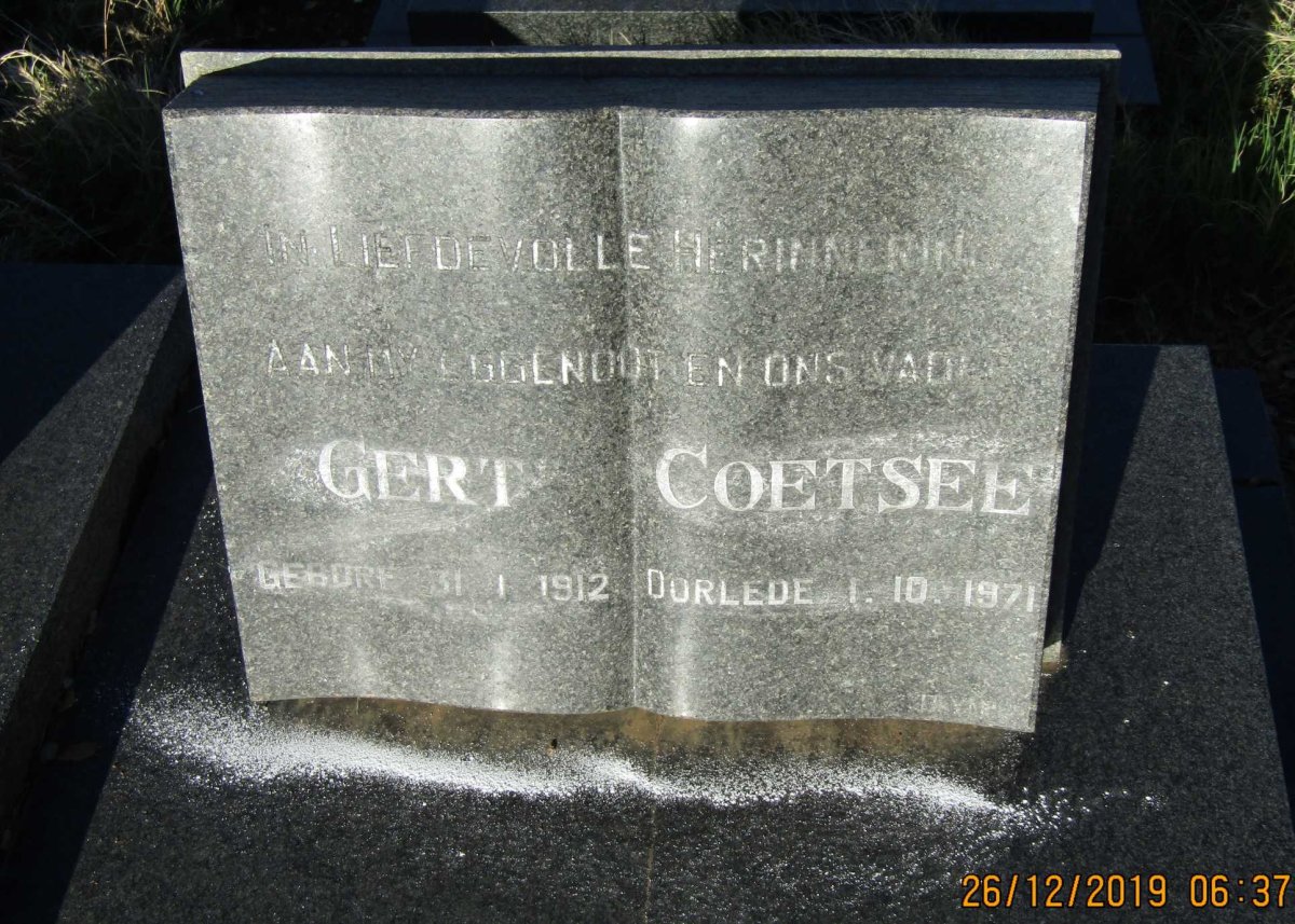 COETSEE Gert 1912-1971