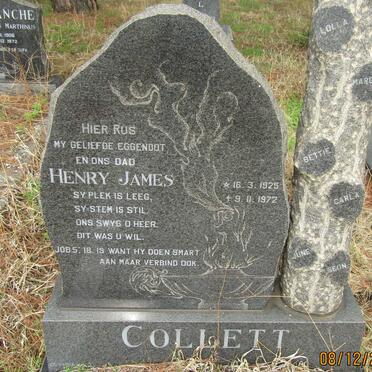 COLLETT Henry James 1925-1972