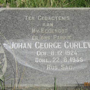 CURLEWIS Johan George 1924-1955