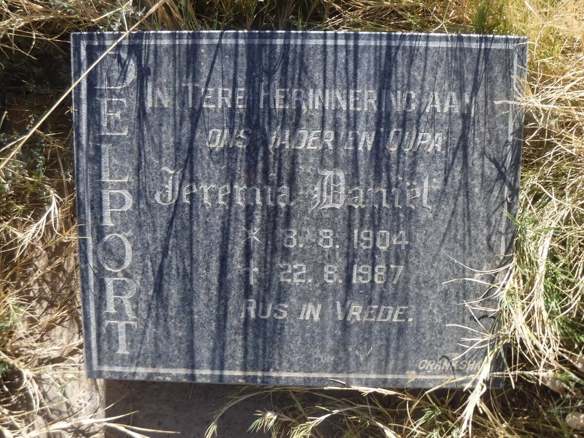 DELPORT Jeremia Daniel 1904-1987