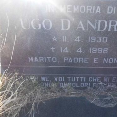D'ANDREA Ugo 1930-1996