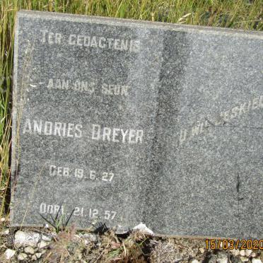 DREYER Andries 1927-1957