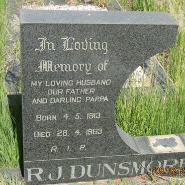 DUNSMORE R.J. 1913-1963