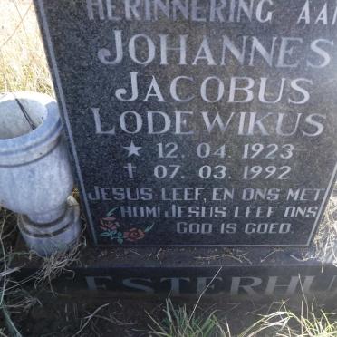 ESTERHUIZEN Johannes Jacobus Lodewikus 1923-1992