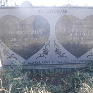 ERASMUS Roelof Petrus Gerhardus 1953-1986 &amp; Patricia Gladys 1943-