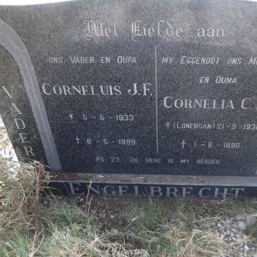 ENGELBRECHT Corneluis J.F. 1933-1999 &amp; Cornelia C.M. LONERGAN 1936-1990