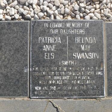 ELS Patricia Anne nee SMITH 1963-2001 :: SWANSON Belinda May nee SMITH 1974-2001