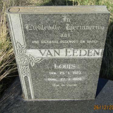 EEDEN Louis, van 1923-1970