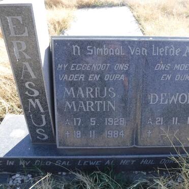 ERASMUS Marius Martin 1928-1984 &amp; Deworra 1927-
