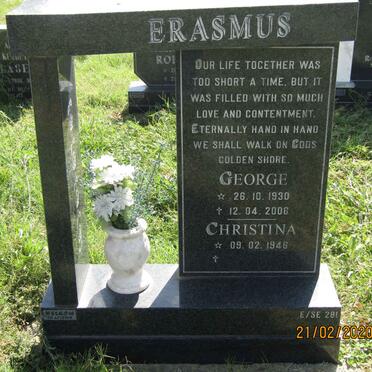 ERASMUS George 1930-2006 &amp; Christina 1946-