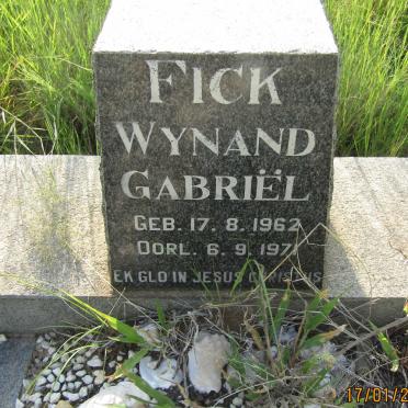 FICK Wynand Gabriël 1962-1971