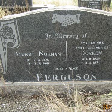 FERGUSON Albert Norman 1926-1991 &amp; Doreen 1929-1974