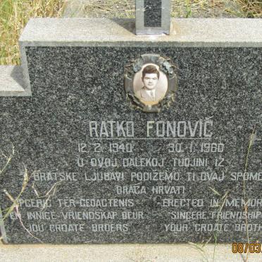 FONOVIC Ratko 1940-1960