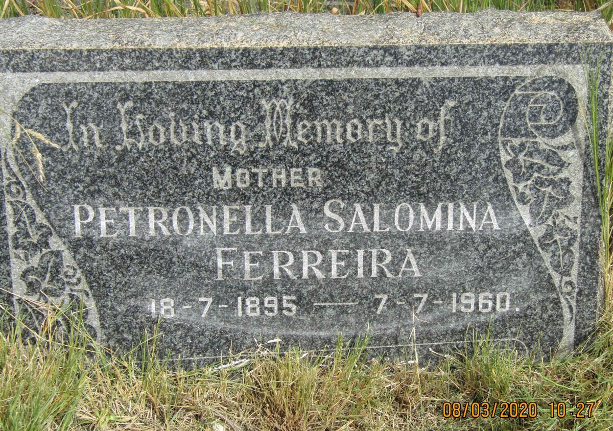FERREIRA Petronella Salomina 1895-1960