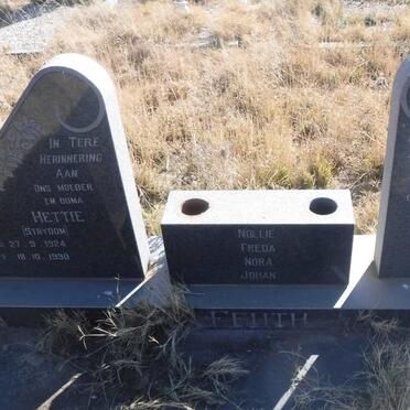 FEUTH Arnoldus 1922-1980 &amp; Hettie STRYDOM 1924-1990