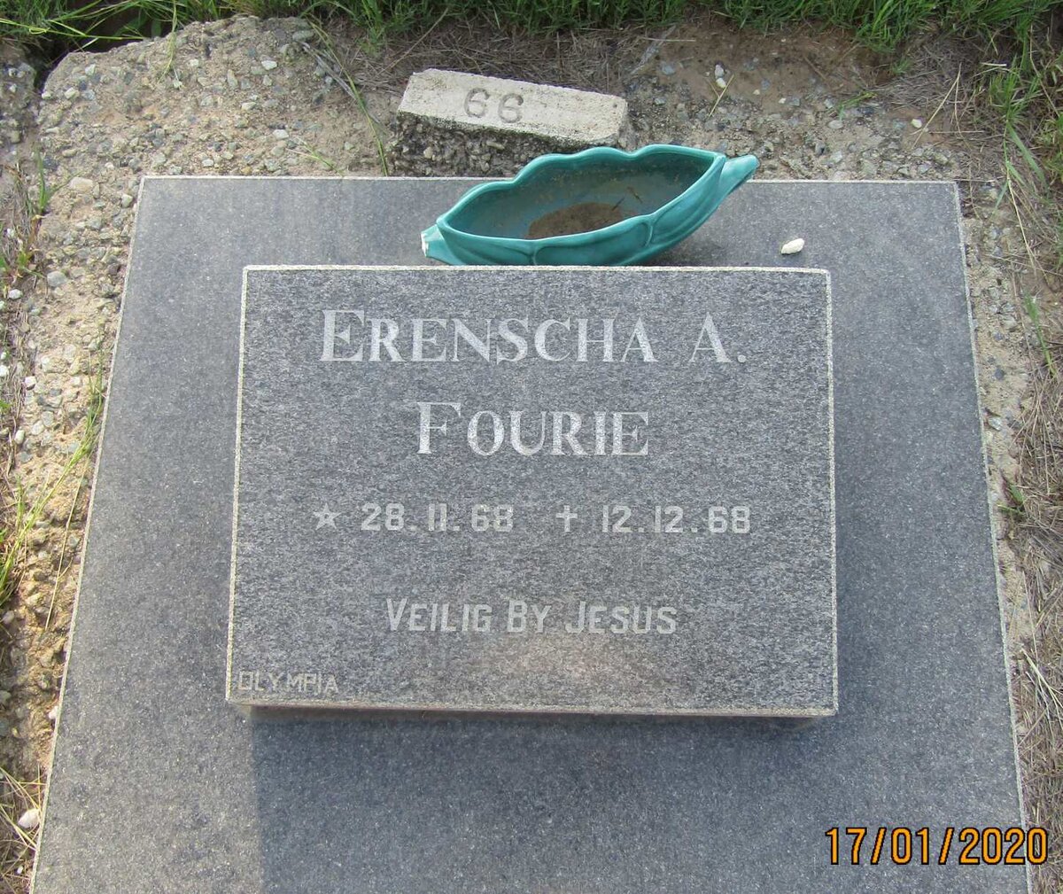 FOURIE Erenscha A. 1968-1968