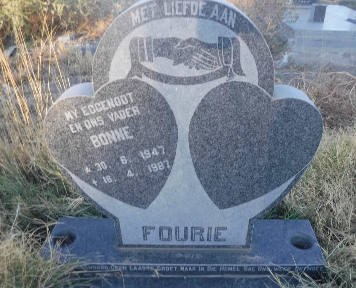FOURIE Bonne 1947-1987