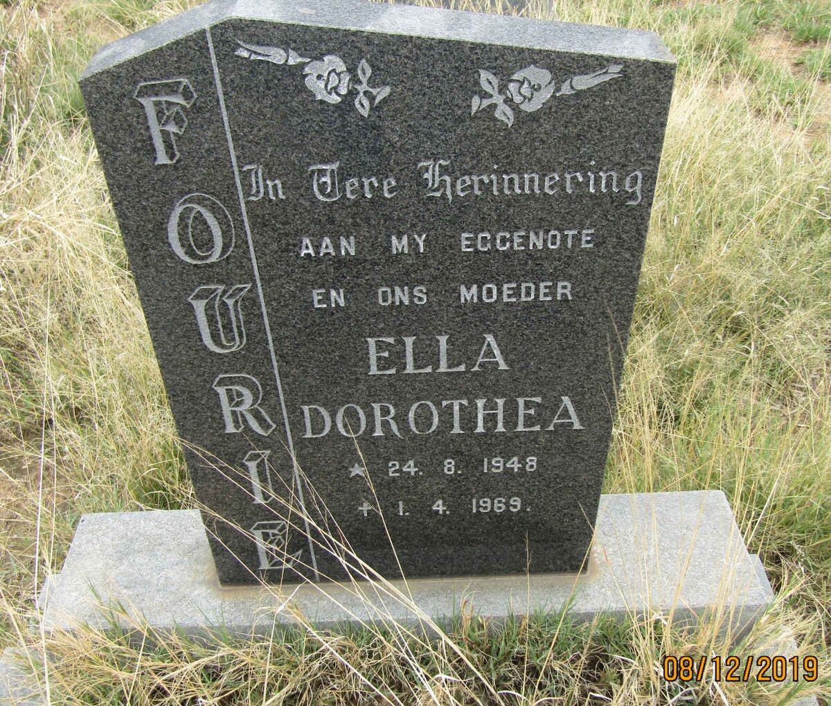 FOURIE Ella Dorothea 1948-1969