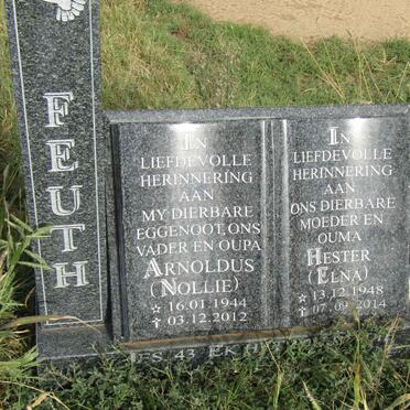 FEUTH Arnoldus 1944-2012 &amp; Hester 1948-2014