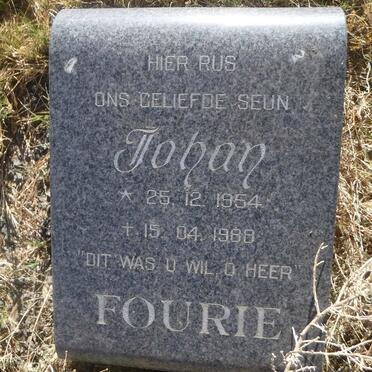 FOURIE Johan 1954-1988