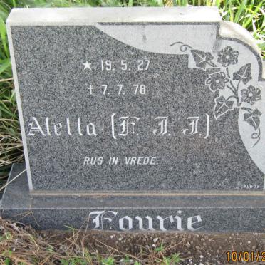 FOURIE F.J.J. 1927-1978