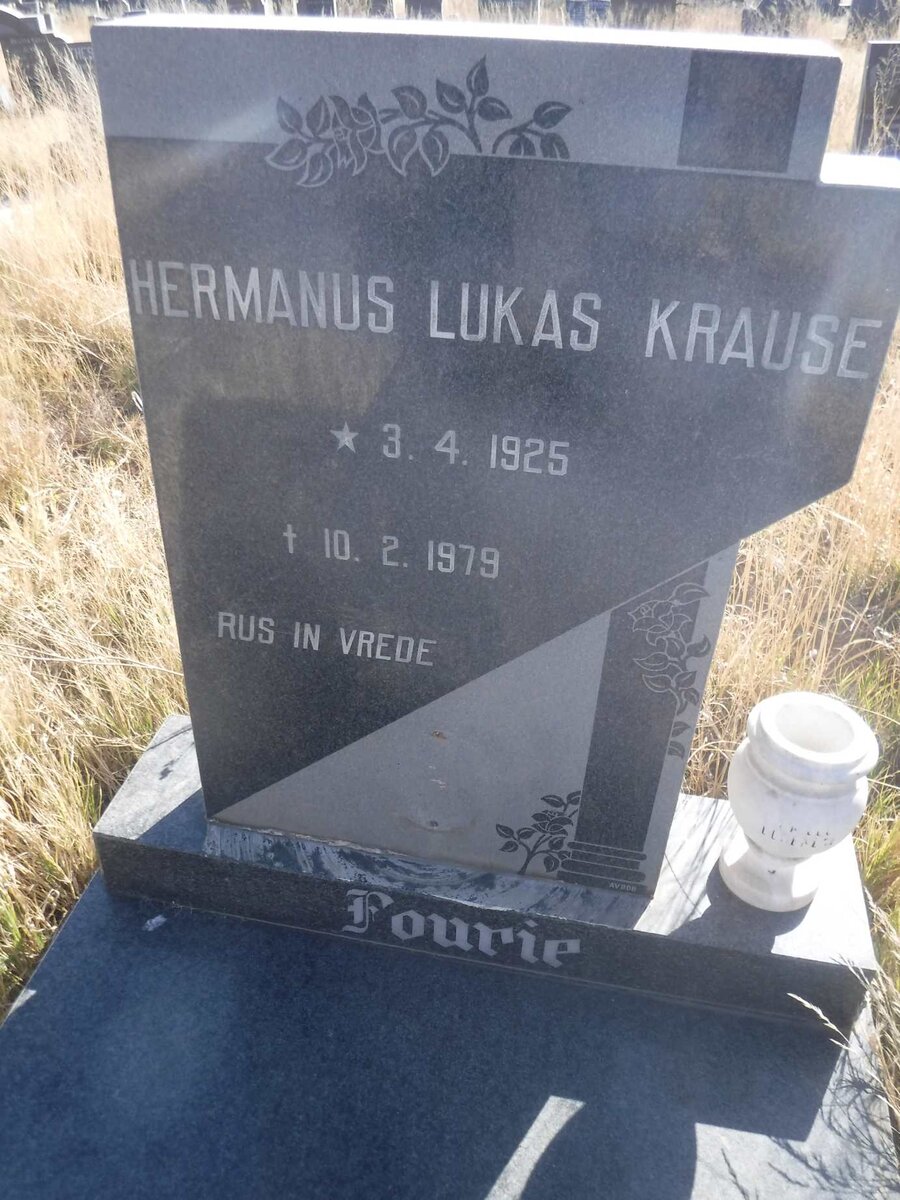 FOURIE Hermanus Lukas Krause 1925-1979