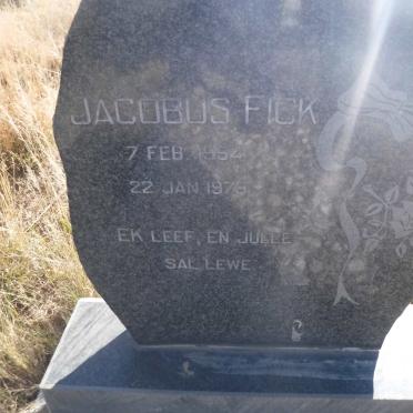 FICK Jacobus 1954-1979