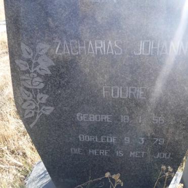 FOURIE Zacharias Johannes 1956-1979