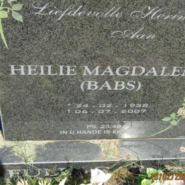 FULLAGAR Heilie Magdalena 1938-2007