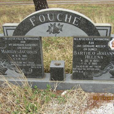 FOUCHE Marius Jacobus 1915-1977 &amp; Barthlo Johanna Helena 1920-1985