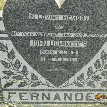 FERNANDES John Domingoes 1913-1961