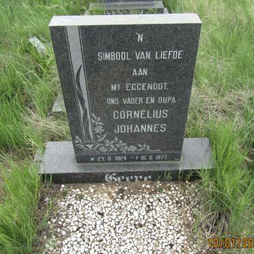 GEERE Cornelius Johannes 1924-1977