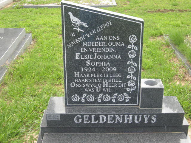 GELDENHUYS Elsjé Johanna Sophia 1924-2009
