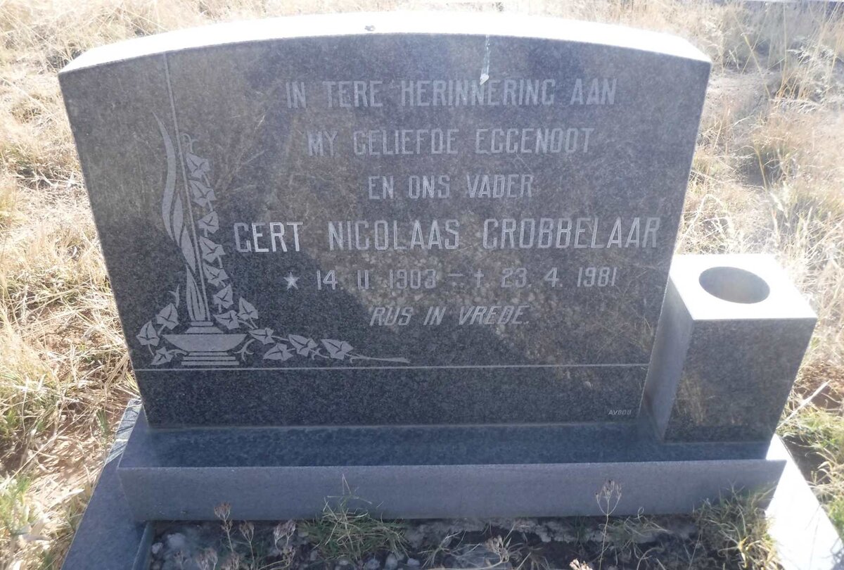 GROBBELAAR Gert Nicolaas 1903-1981