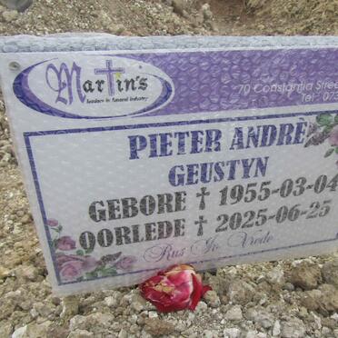 GEUSTYN Pieter Andre 1955-2025