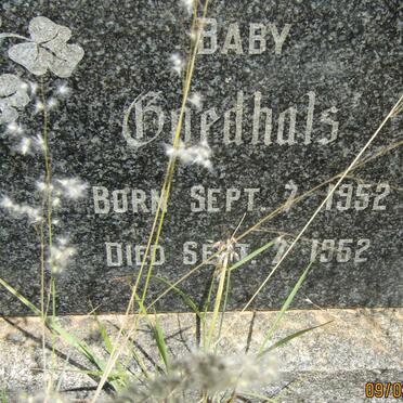 GOEDHALS Baby 1952-1952