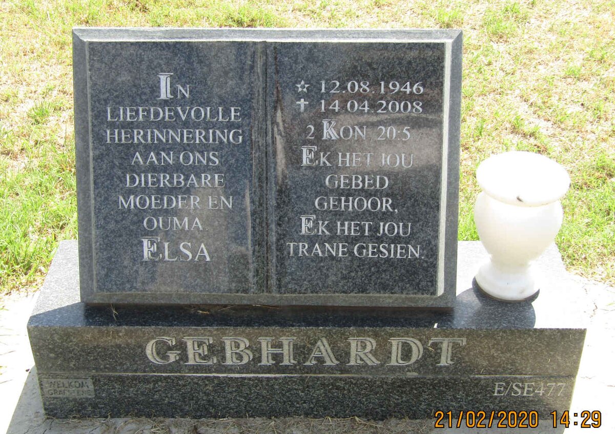 GEBHARDT Elsa 1946-2008
