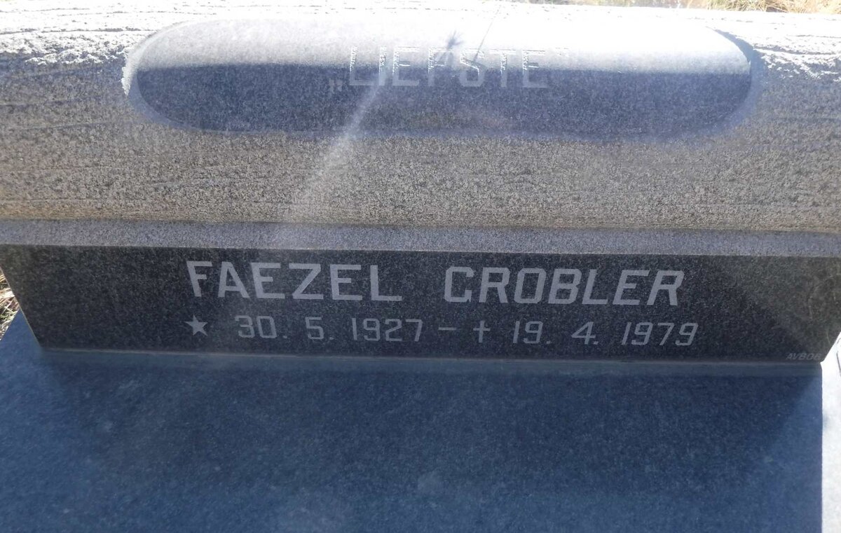 GROBLER Faezel 1927-1979