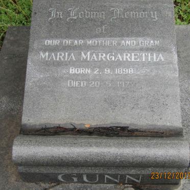 GUNN Maria Margaretha 1898-1972