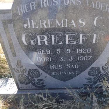 GREEFF Jeremias C. 1920-1987