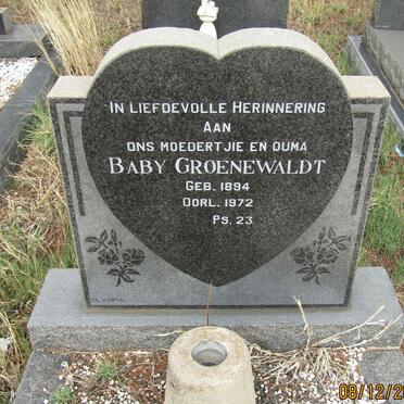 GROENEWALDT Baby 1894-1972