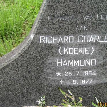 HAMMOND Richard Charles 1954-1977