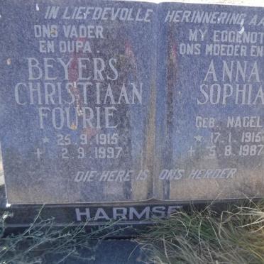 HARMSE Beyers Christiaan Fourie 1915-1997 &amp; Anna Sophia NAGEL 1915-1987