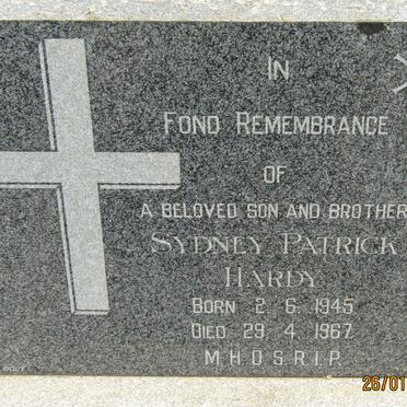 HARDY Sydney Patrick 1945-1967