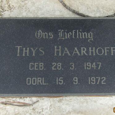 HAARHOFF Thys 1947-1972